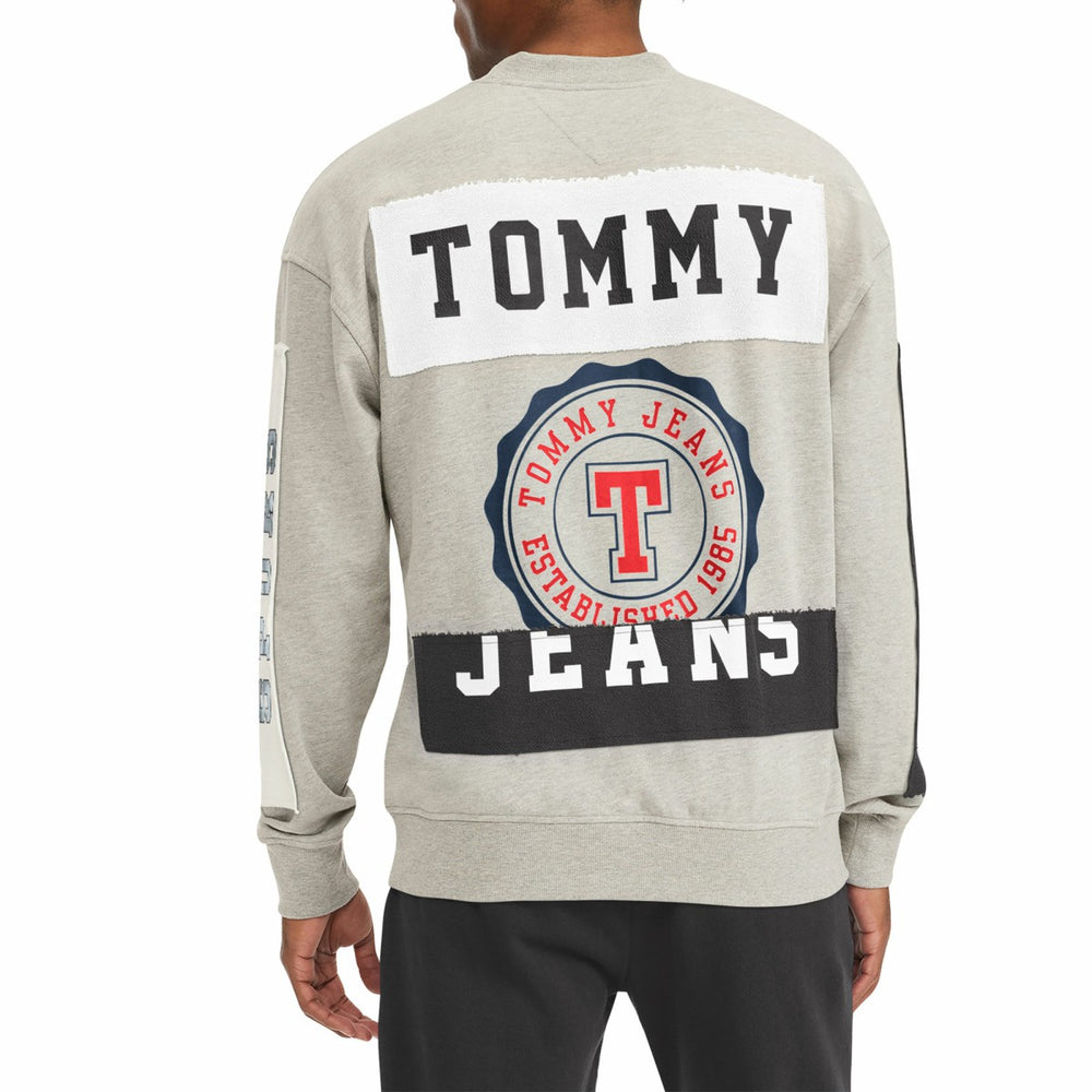 San Antonio Spurs Tommy Jeans James Patch Pullover Sweatshirt Gray