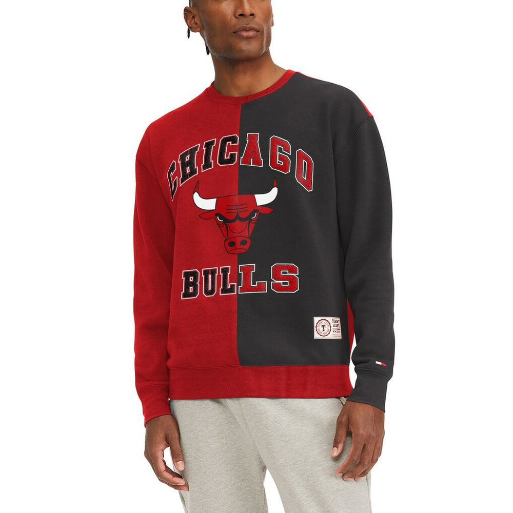 Chicago Bulls Tommy Jeans Keith Split Pullover Sweatshirt Red/Black