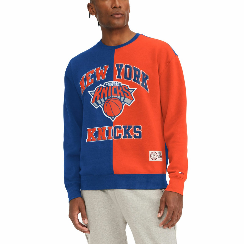 New York Knicks Tommy Jeans Keith Split Pullover Sweatshirt Royal/Orange