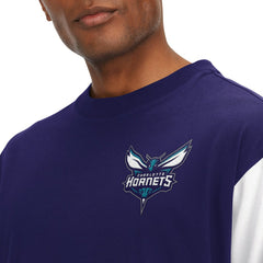 Charlotte Hornets Tommy Jeans Richie Color Block Long Sleeve T-Shirt Purple