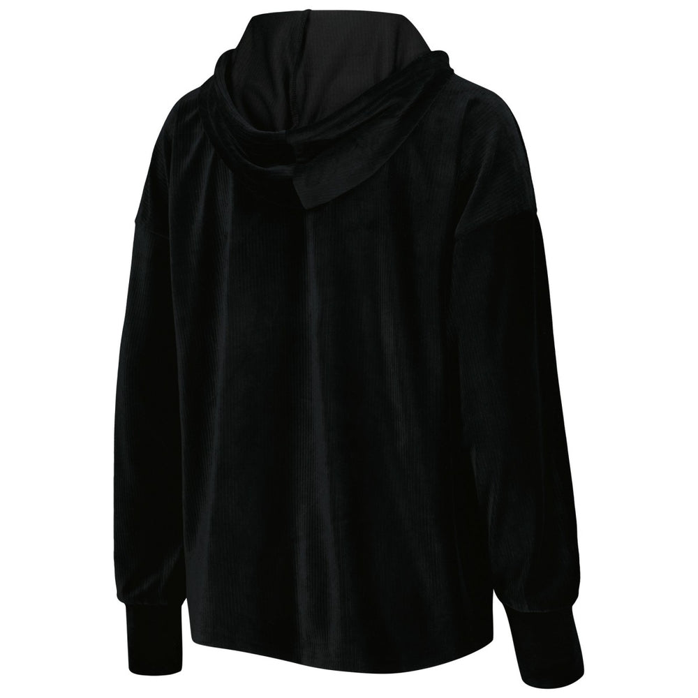 Milwaukee Bucks Touch Women's End Line Velour Pullover Hoodie Black