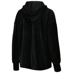 Milwaukee Bucks Touch Women's End Line Velour Pullover Hoodie Black