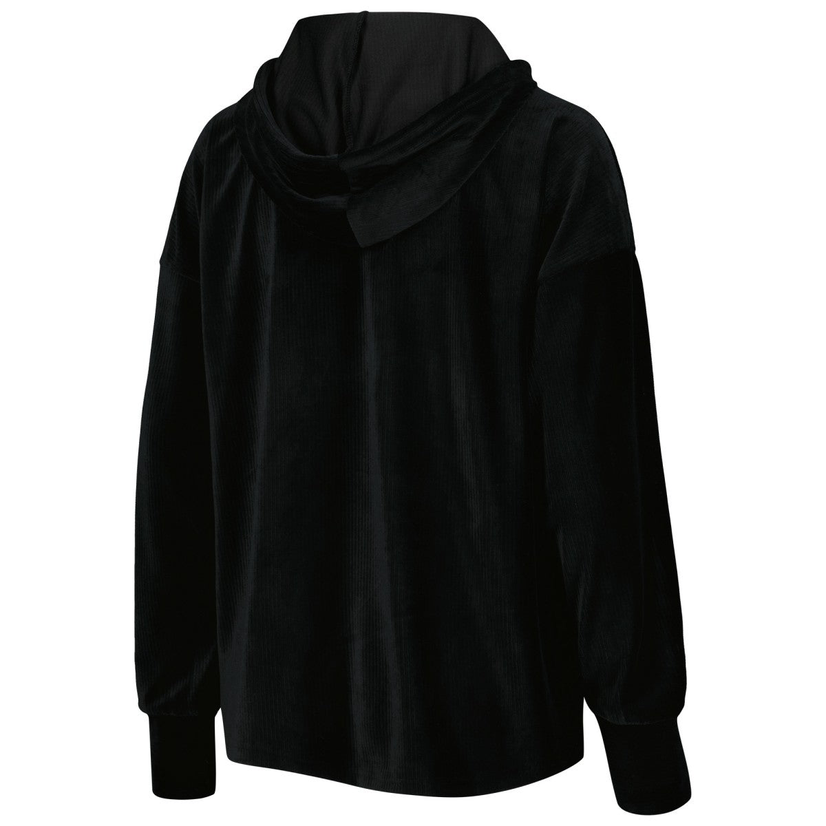 New York Knicks Touch Women's End Line Velour Pullover Hoodie Black