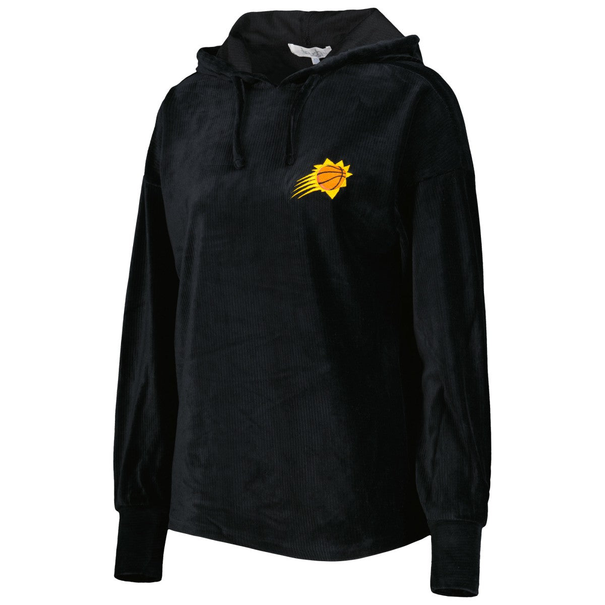 Phoenix Suns Touch Women's End Line Velour Pullover Hoodie Black