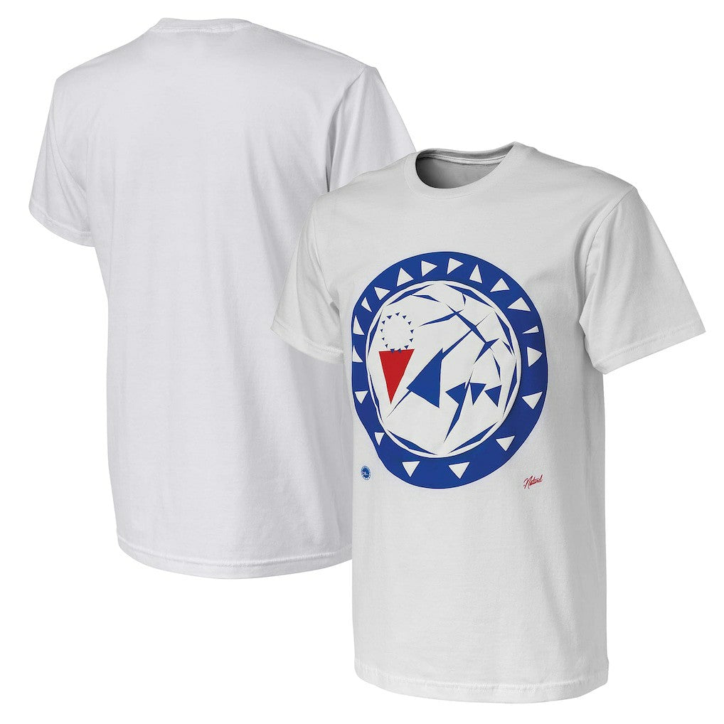 Philadelphia 76ers NBA x Naturel No Caller ID T-Shirt White