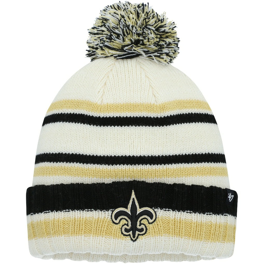 47 brand New Orleans Saints '47 Youth Driftway Cuffed Knit with Pom Cream