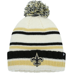 47 brand New Orleans Saints '47 Youth Driftway Cuffed Knit with Pom Cream
