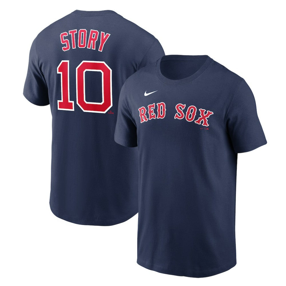 Trevor Story Boston Red Sox Nike Name & Number T-Shirt - Navy - Nike Online
