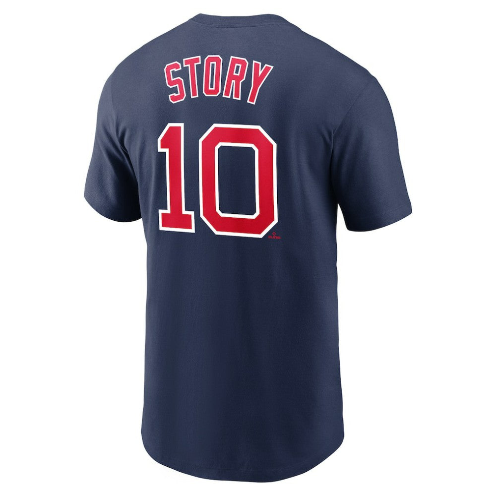 Trevor Story Boston Red Sox Nike Name & Number T-Shirt - Navy - Nike Online