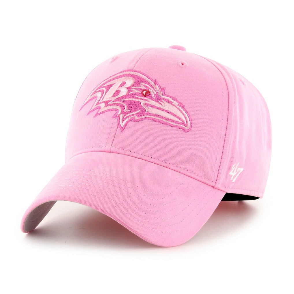 47 brand Baltimore Ravens '47 Girls Youth Rose MVP Adjustable Hat Pink