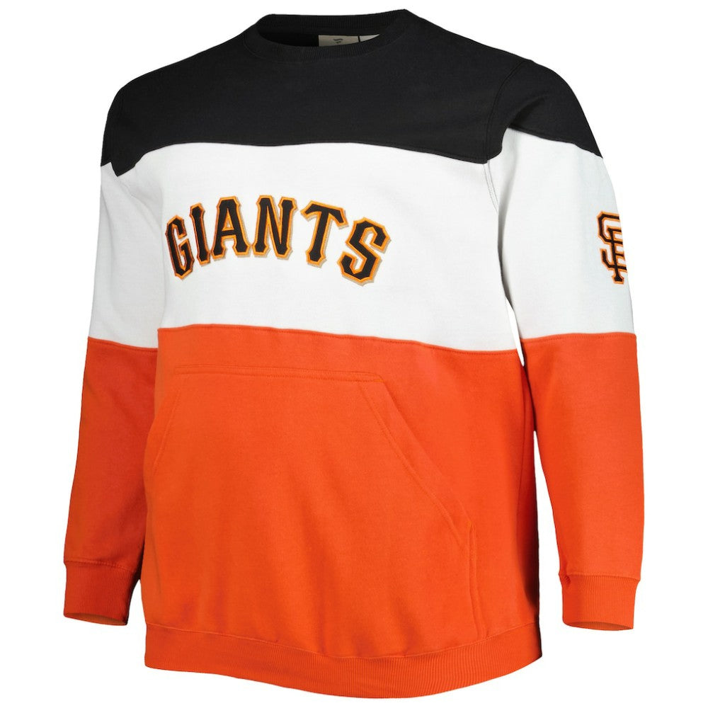 San Francisco Giants Big & Tall Pullover Sweatshirt - Black/Orange - MLB Online