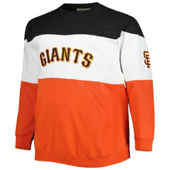 San Francisco Giants Big & Tall Pullover Sweatshirt - Black/Orange - MLB Online