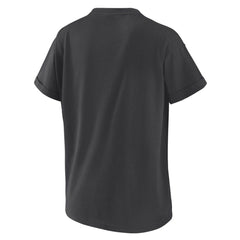 Washington Nationals WEAR by Erin Andrews Women's Oversized Boyfriend T-Shirt - Charcoal - MLB Discount