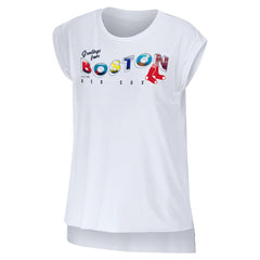 Boston Red Sox WEAR by Erin Andrews Women's Greetings From T-Shirt - White - MLB Online