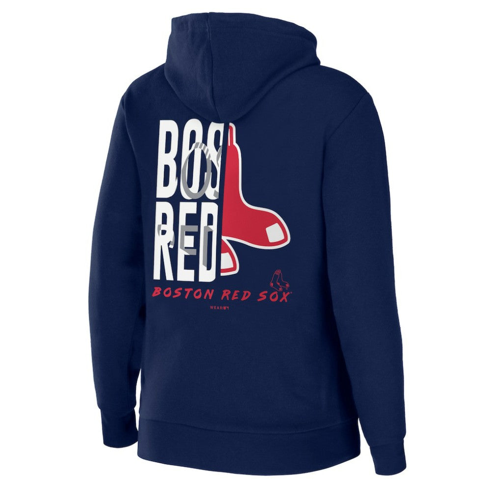 Boston Red Sox WEAR by Erin Andrews Women's Sponge Fleece Full-Zip Hoodie - Navy - MLB Online