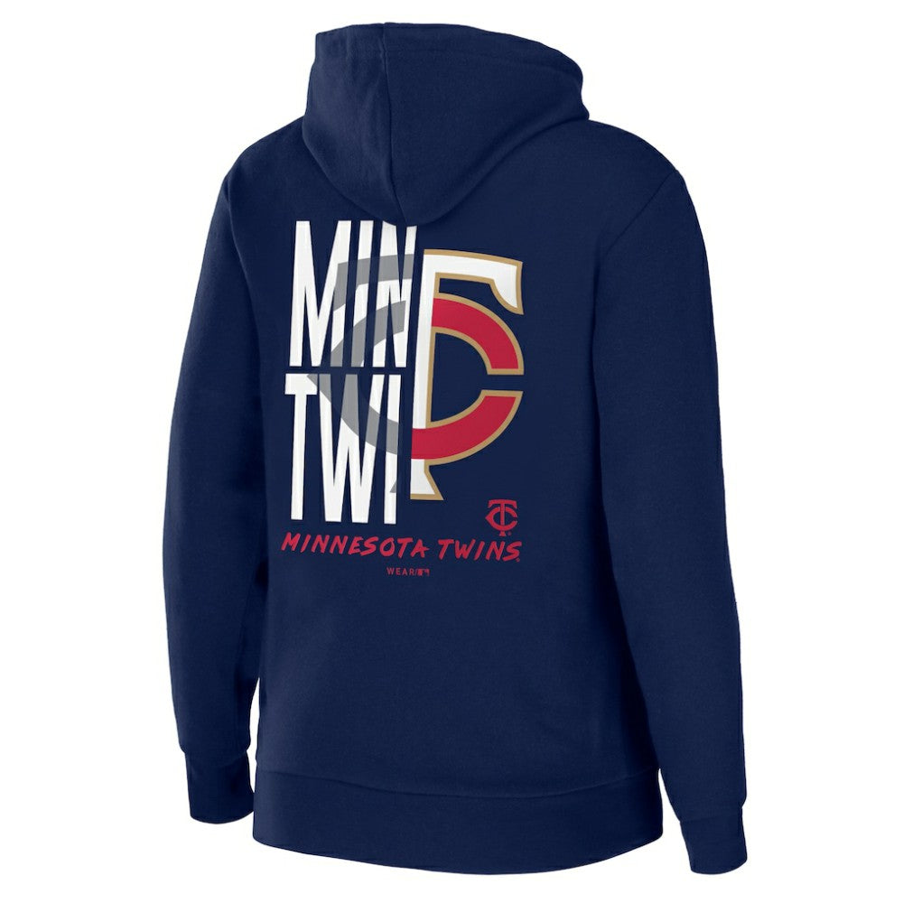 Minnesota Twins WEAR by Erin Andrews Women's Sponge Fleece Full-Zip Hoodie - Navy - MLB Online