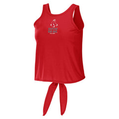 Boston Red Sox WEAR by Erin Andrews Women's Open Back Twist Tie Tank Top - Red - MLB Discount