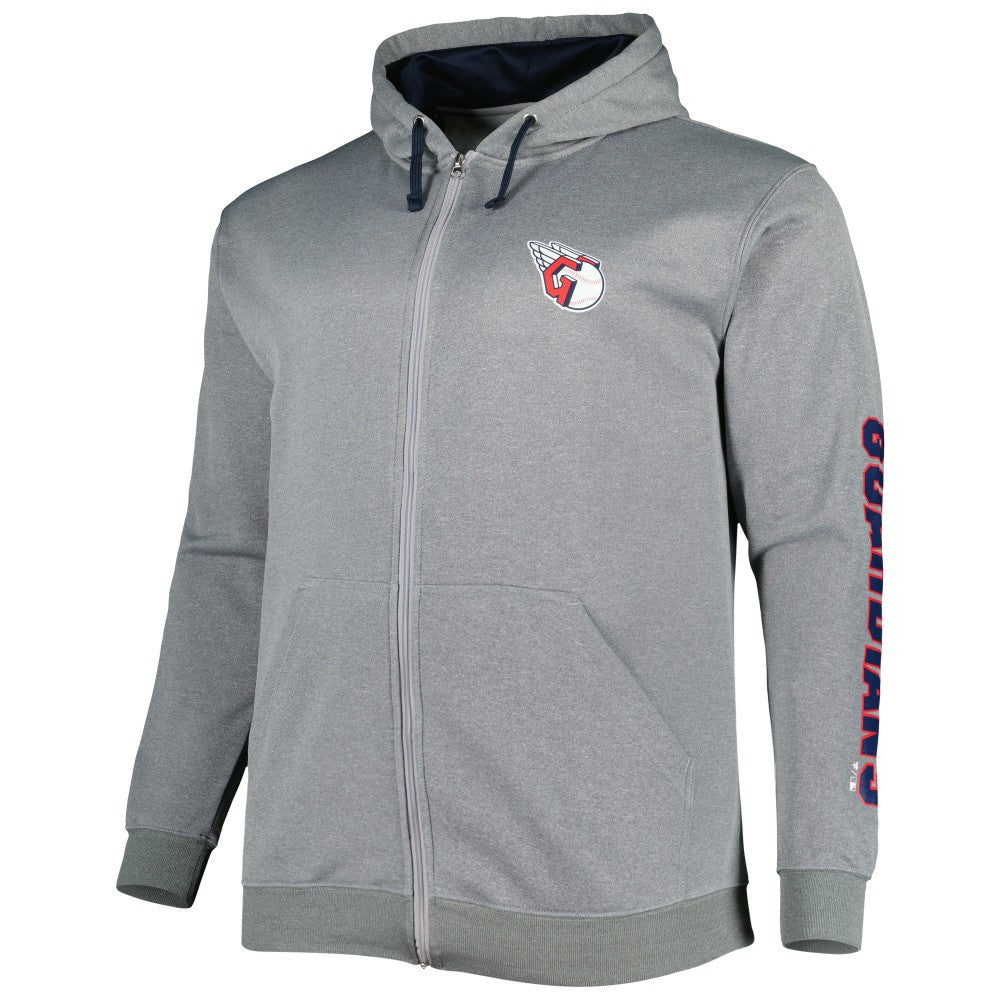 Cleveland Guardians Profile Big & Tall Pullover Hoodie - Ash - MLB Sale