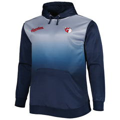 Cleveland Guardians Fade Sublimated Fleece Pullover Hoodie - Navy - MLB Lifestyle