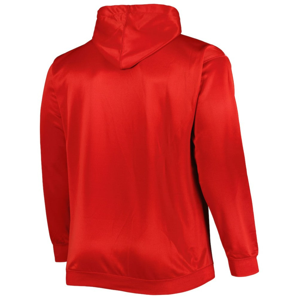 Cincinnati Reds Fade Sublimated Fleece Pullover Hoodie - Red - MLB Lifestyle