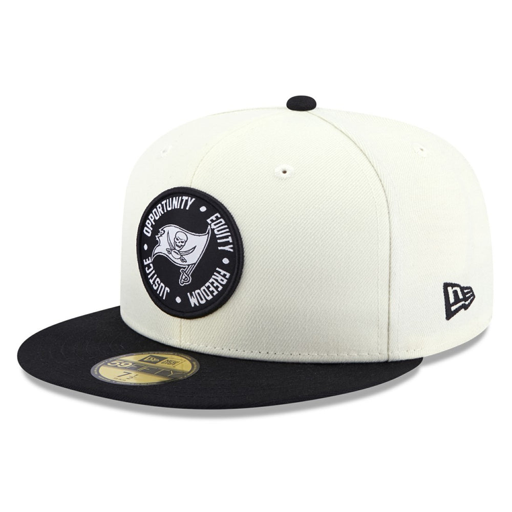 Tampa Bay Buccaneers New Era 2022 Inspire Change 59FIFTY Fitted Hat Cream/Black