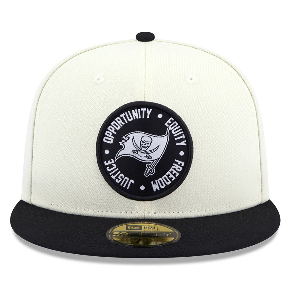 Tampa Bay Buccaneers New Era 2022 Inspire Change 59FIFTY Fitted Hat Cream/Black