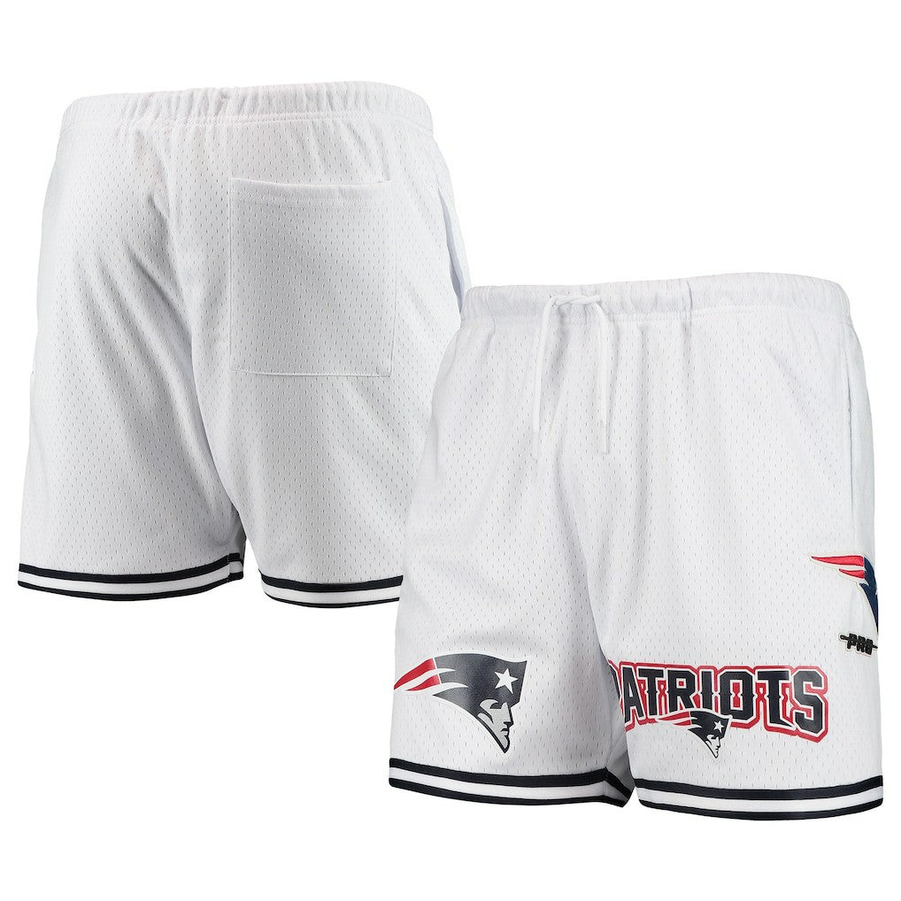 New England Patriots Pro Standard Mesh Shorts White