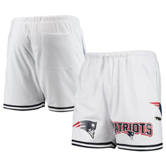 New England Patriots Pro Standard Mesh Shorts White