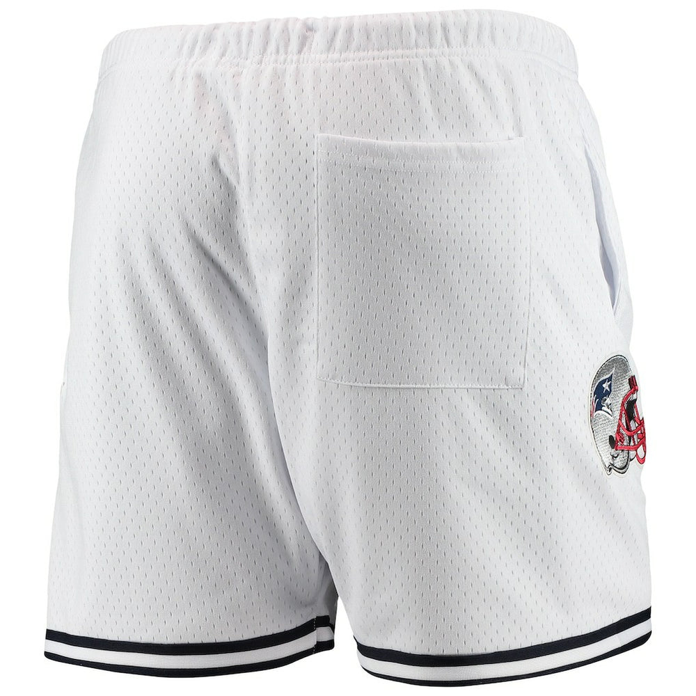 New England Patriots Pro Standard Mesh Shorts White