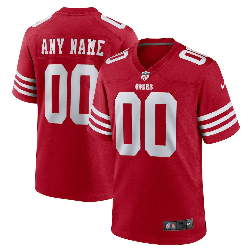 Nike San Francisco 49ers Custom Jersey Scarlet