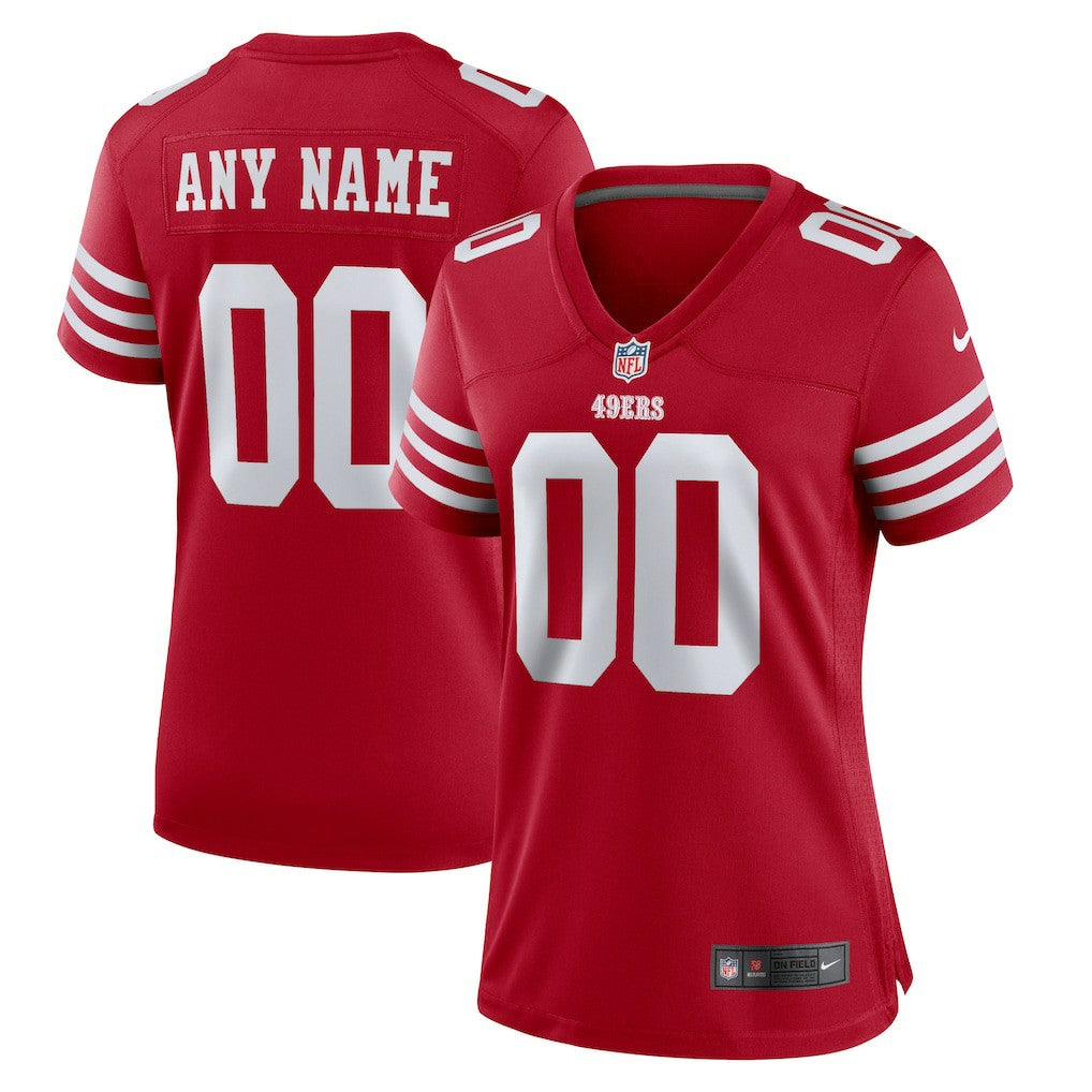 Nike San Francisco 49ers Women's Game Custom Jersey Scarlet