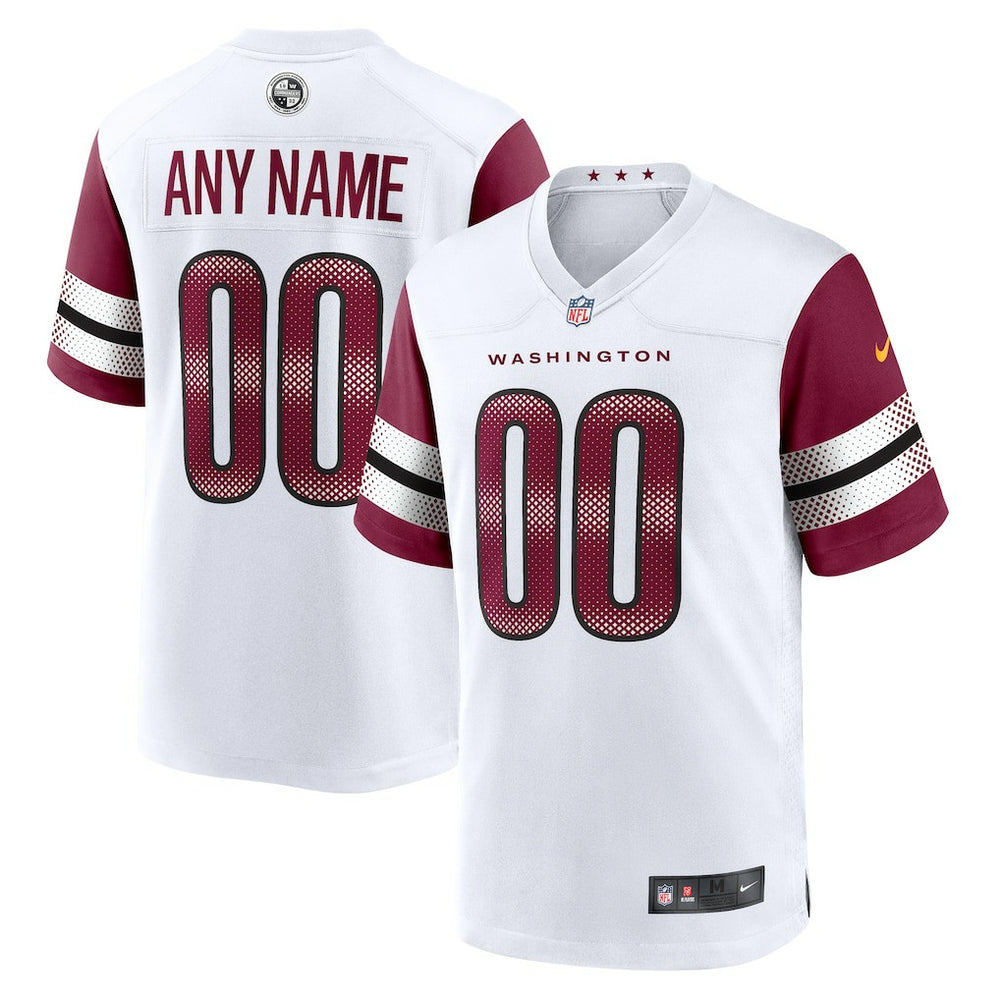 Nike Washington Commanders Game Custom Player Jersey White