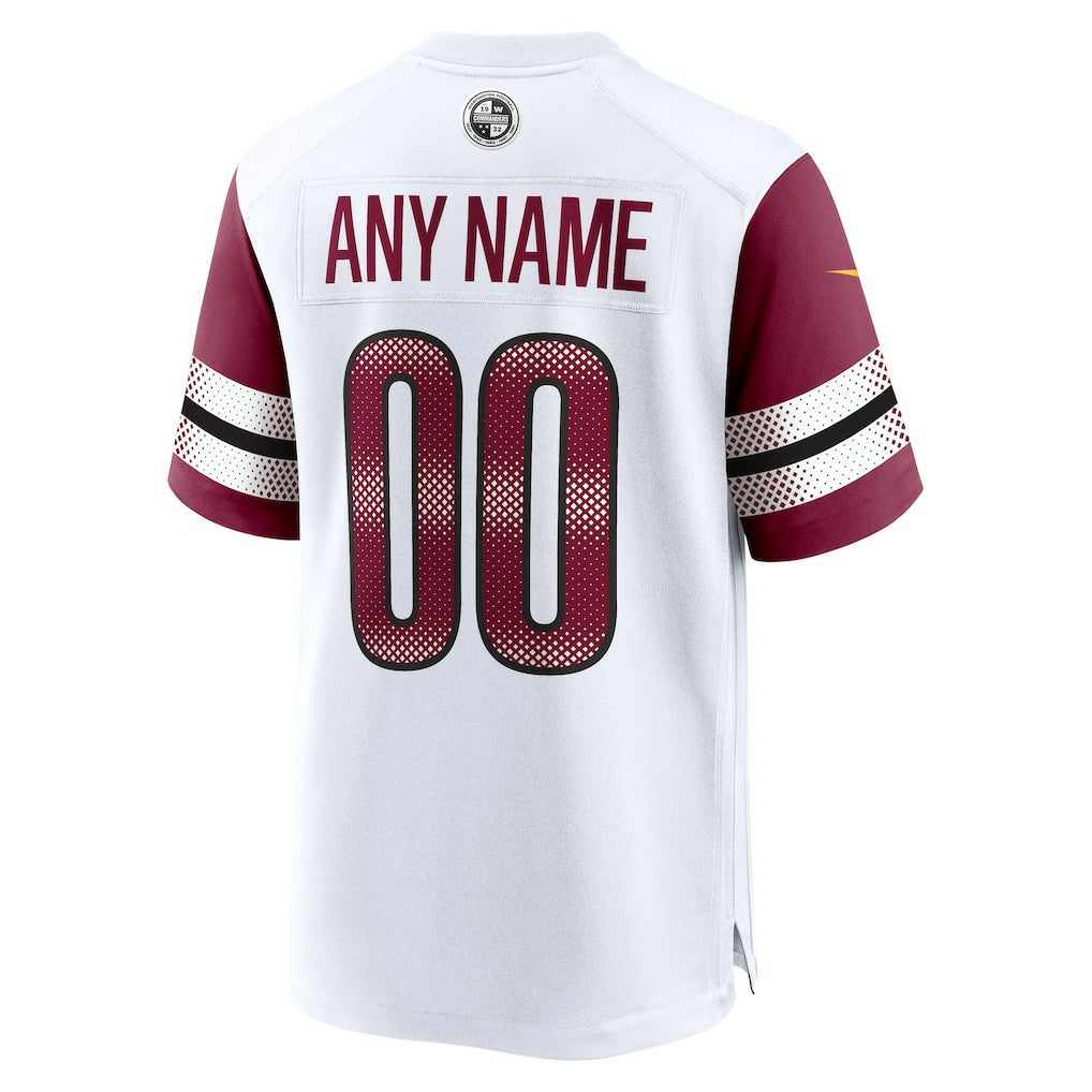 Nike Washington Commanders Game Custom Player Jersey White