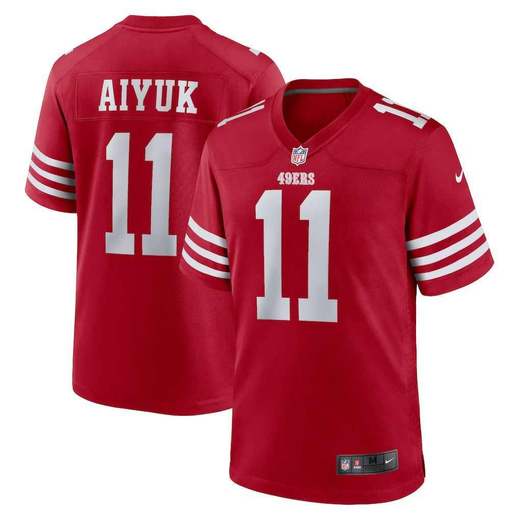 Nike Brandon Aiyuk San Francisco 49ers Team Player Game Jersey Scarlet