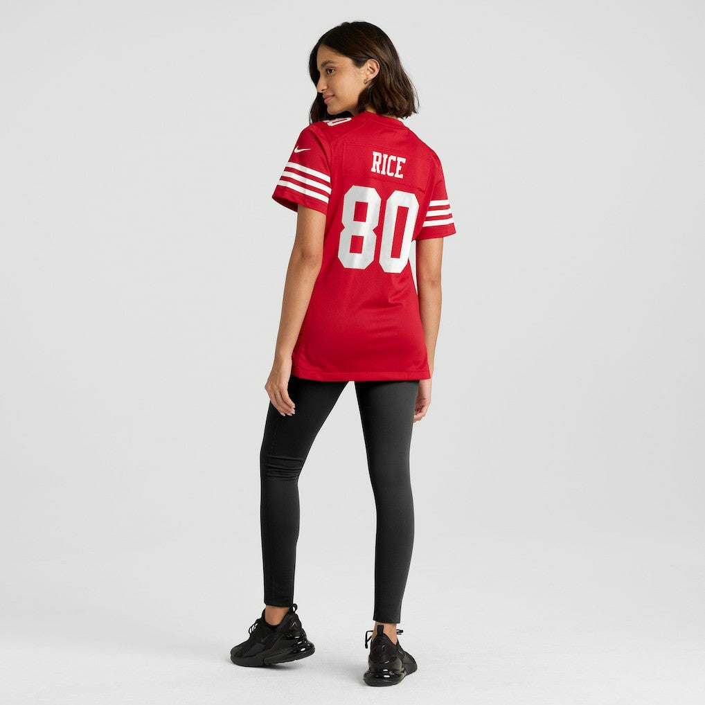 Nike Jerry Rice San Francisco 49ers Women's Retired Player Game Jersey Scarlet