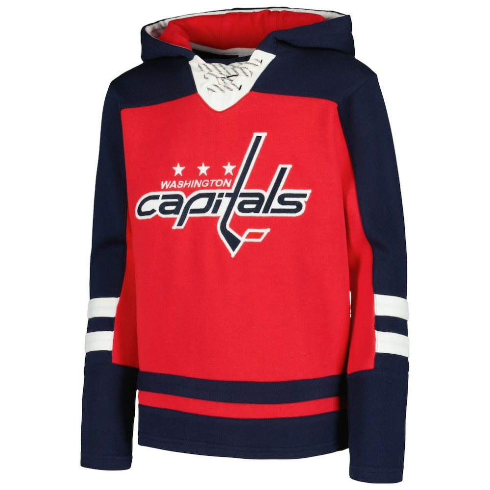 TJ Oshie Washington Capitals Youth Ageless Must-Have V-Neck Name & Number Pullover Hoodie - Red - NHL 4829895