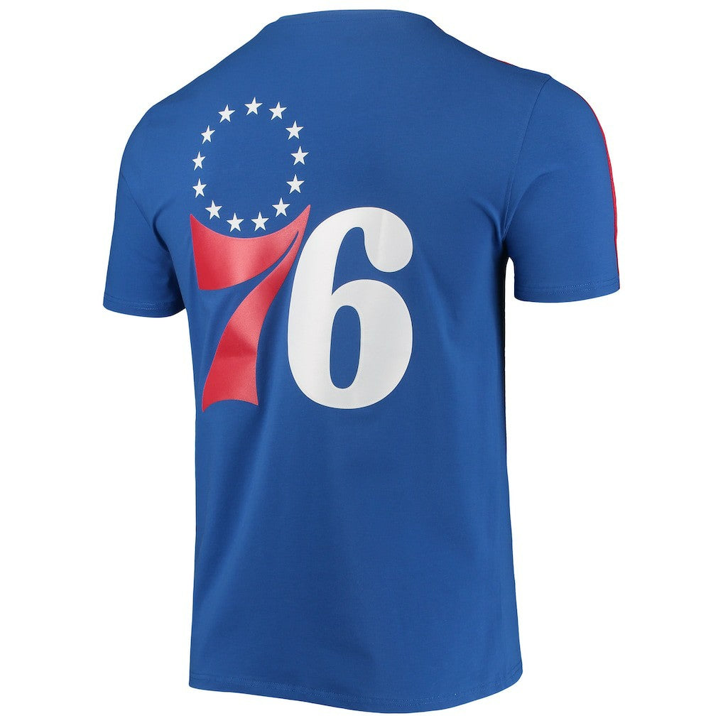 Philadelphia 76ers Pro Standard Men's Mesh Capsule Taping T-Shirt Royal/Red