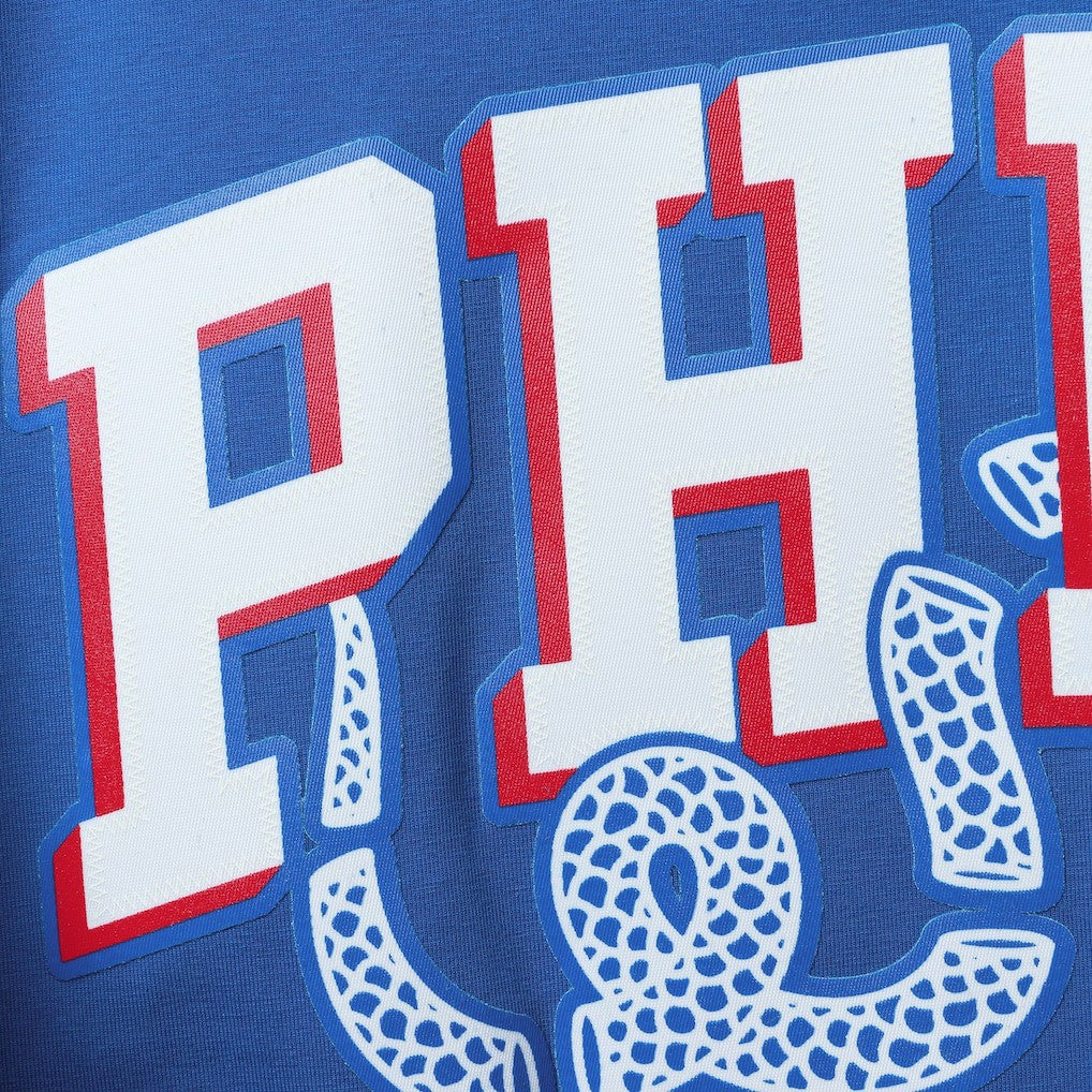 Philadelphia 76ers Pro Standard Men's Mesh Capsule Taping T-Shirt Royal/Red