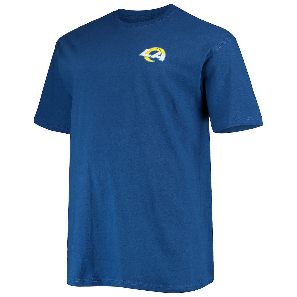 Fanatics Los Angeles Rams Big & Tall #1 Dad 2-Hit T-Shirt Royal