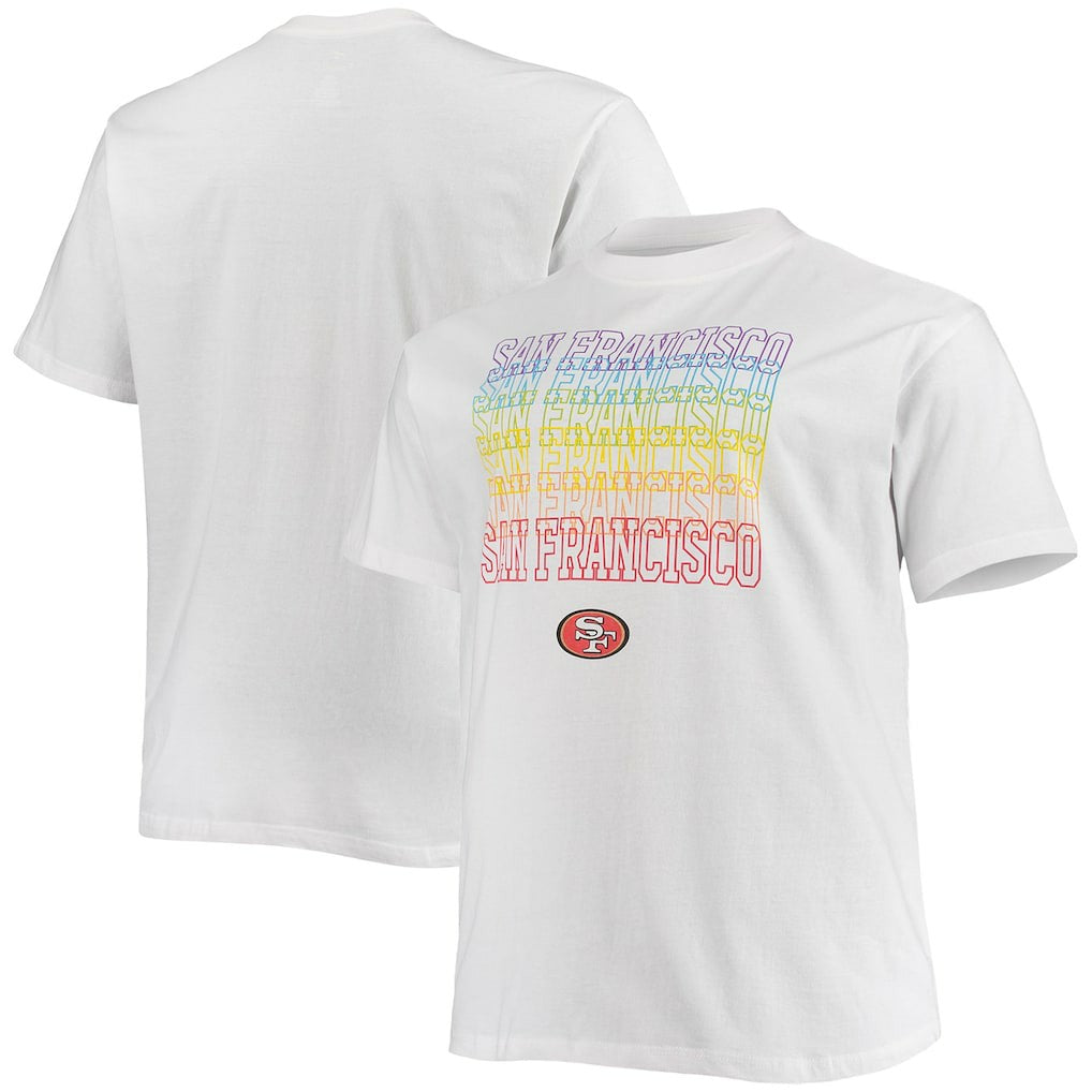 Fanatics San Francisco 49ers Big & Tall City Pride T-Shirt White