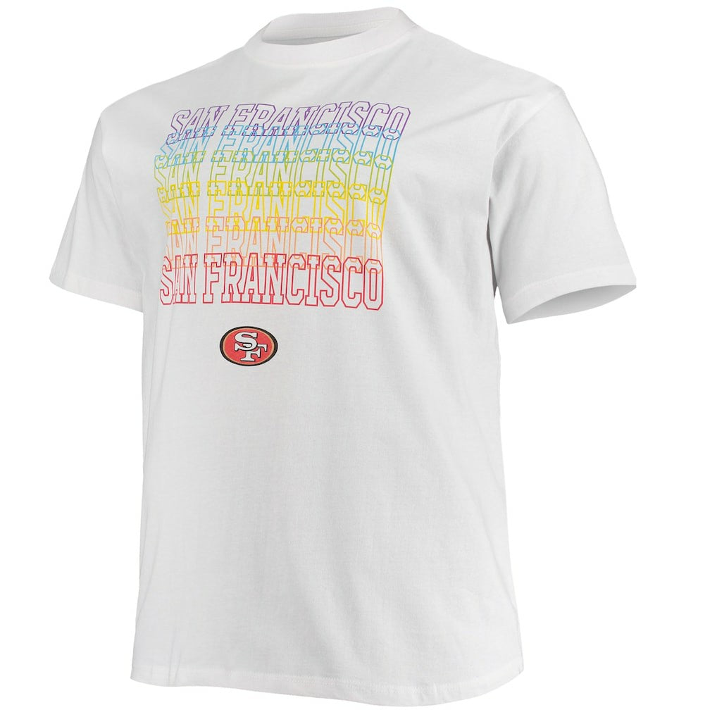 Fanatics San Francisco 49ers Big & Tall City Pride T-Shirt White