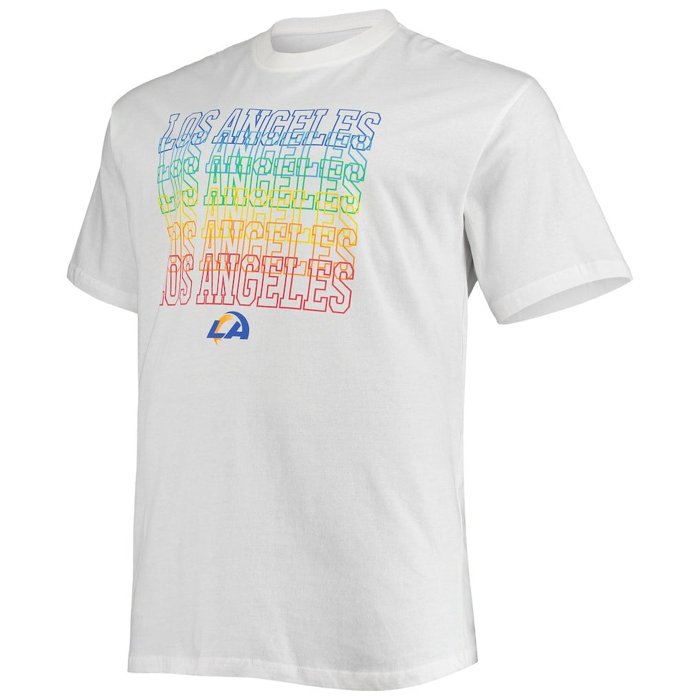 Fanatics Los Angeles Rams Big & Tall City Pride T-Shirt White