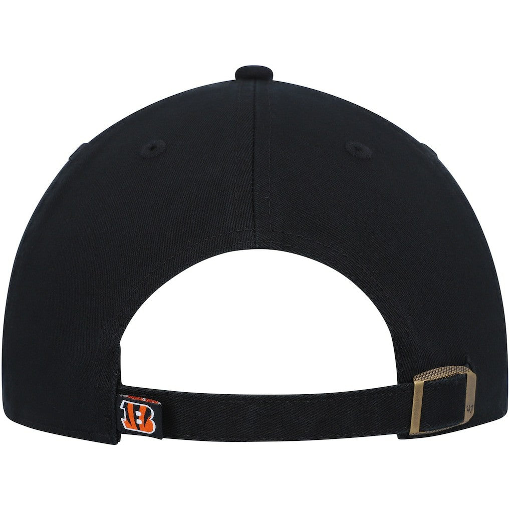47 brand Cincinnati Bengals '47 Clean Up Script Adjustable Hat Black