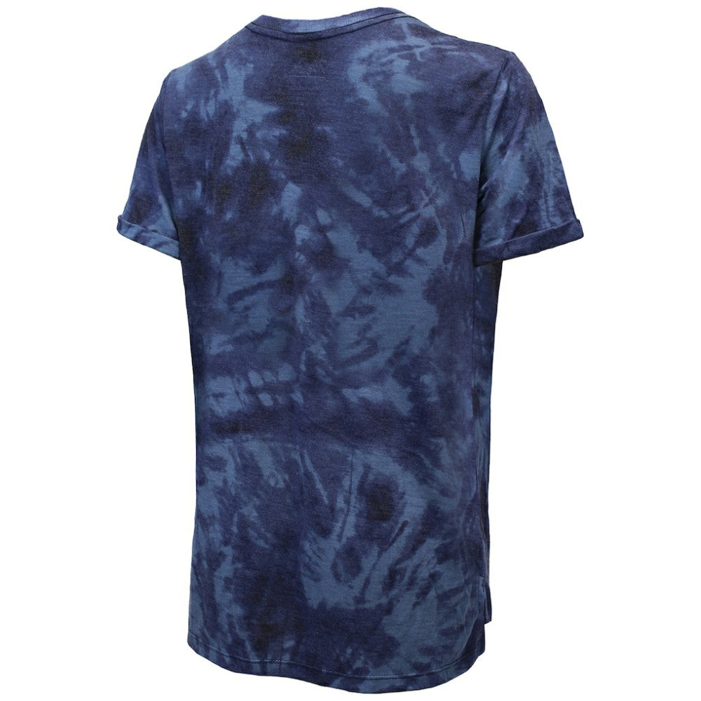 Seattle Kraken Majestic Threads Women's Boyfriend Tie-Dye T-Shirt - Deep Sea Blue - NHL 4837502