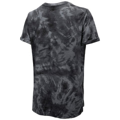 Pittsburgh Penguins Majestic Threads Women's Boyfriend Tie-Dye Tri-Blend T-Shirt - Black - NHL 4837504