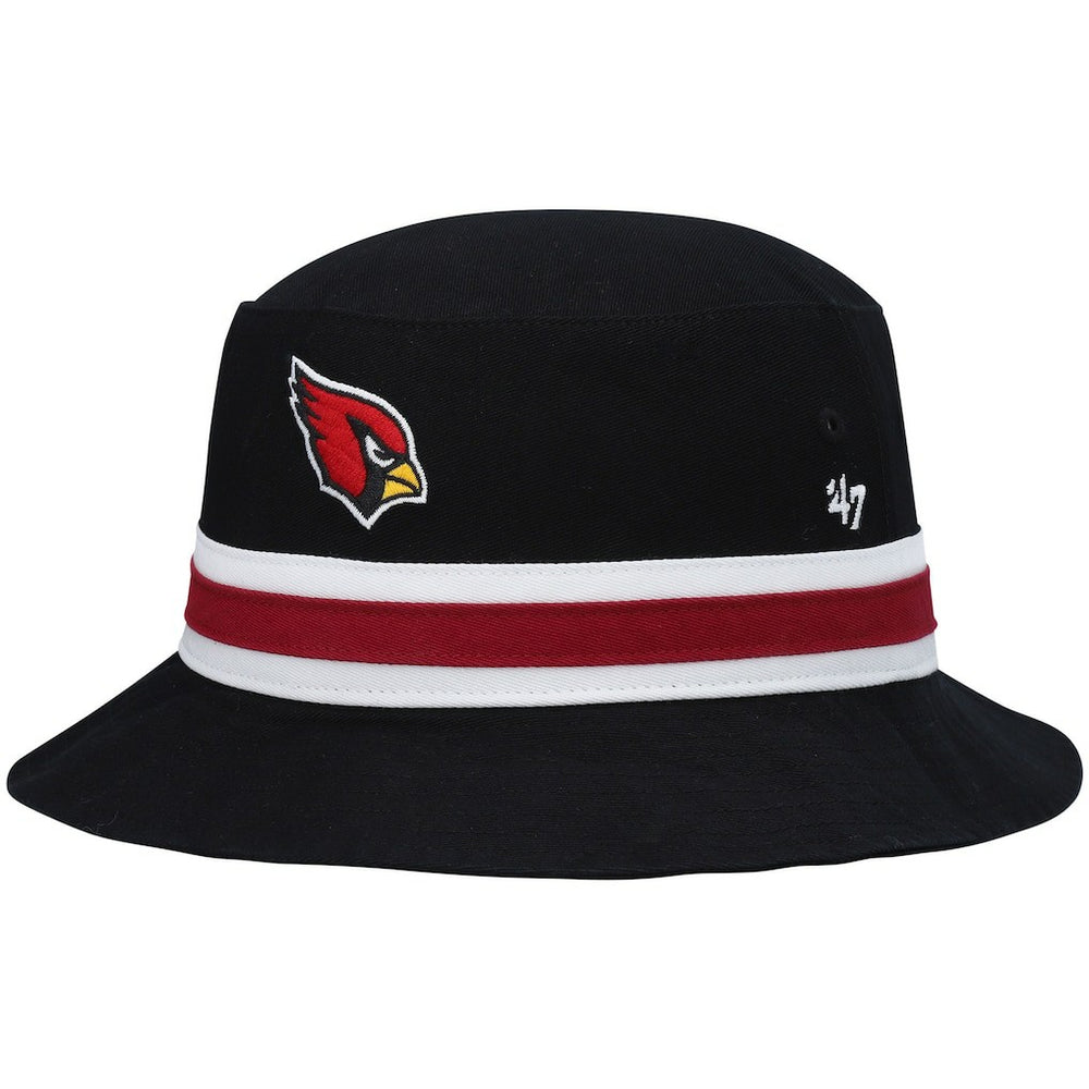 47 brand Arizona Cardinals '47 Striped Bucket Hat Black