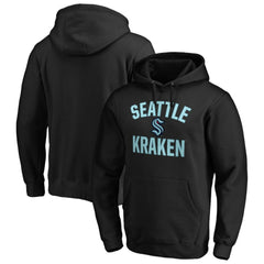 Seattle Kraken Fanatics Big & Tall Victory Arch Pullover Hoodie - Black - NHL 4841585