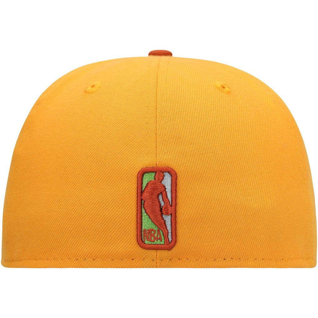 Philadelphia 76ers 59FIFTY Fitted Hat Gold/Rust | New Era online