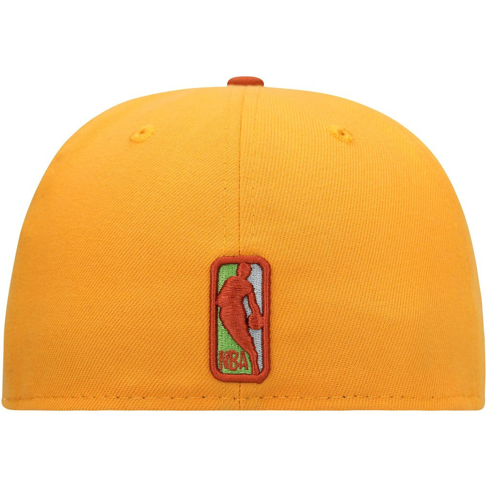 Philadelphia 76ers 59FIFTY Fitted Hat Gold/Rust | New Era online