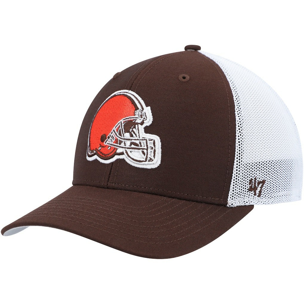 47 brand Cleveland Browns '47 Trophy Trucker Flex Hat Brown/White